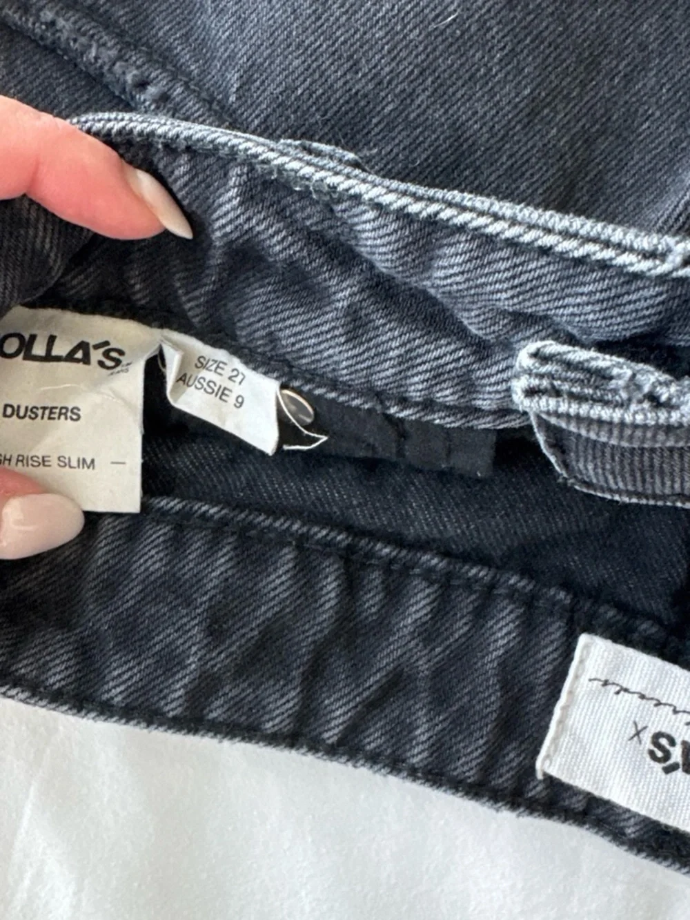 ROLLA'S Black Distressed High-Rise Jean Shorts